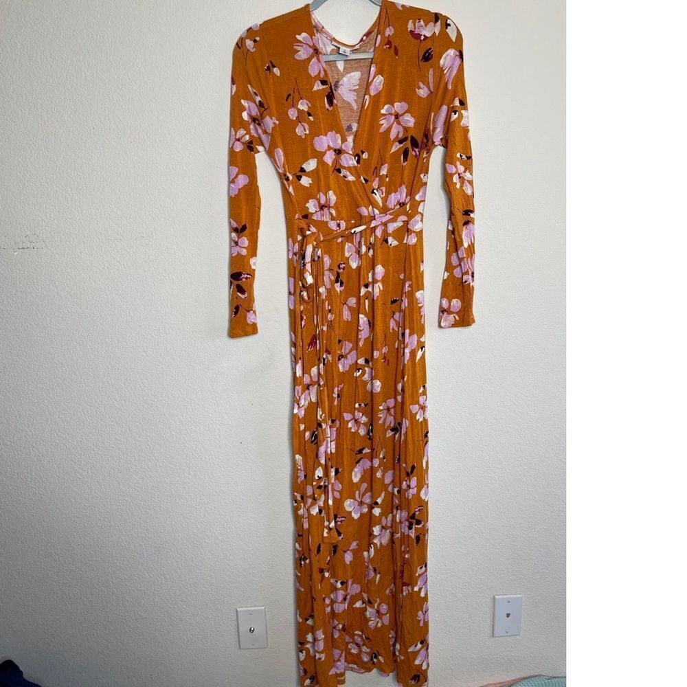 Motherhood maternity‎ long sleeve floral dress